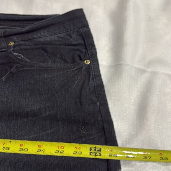 (T6) Vintage Apple Bottoms jeans with silver embroidery from the 2000s. Size 22. - Picture 11 of 14